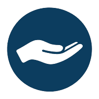 Honesty & Transparency icon - open hand